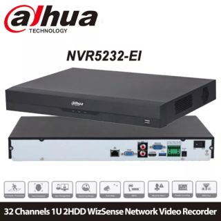DAHUA NVR5232-EI, 32Kanal, 12Mp, H265+ NVR